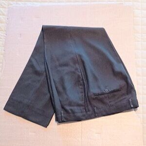 Milano Roma Men's dress pants black with stripes, 39 X 31